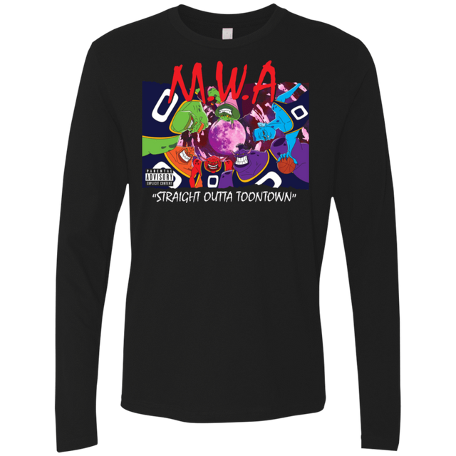 T-Shirts Black / S Straight Outta Toontown Men's Premium Long Sleeve