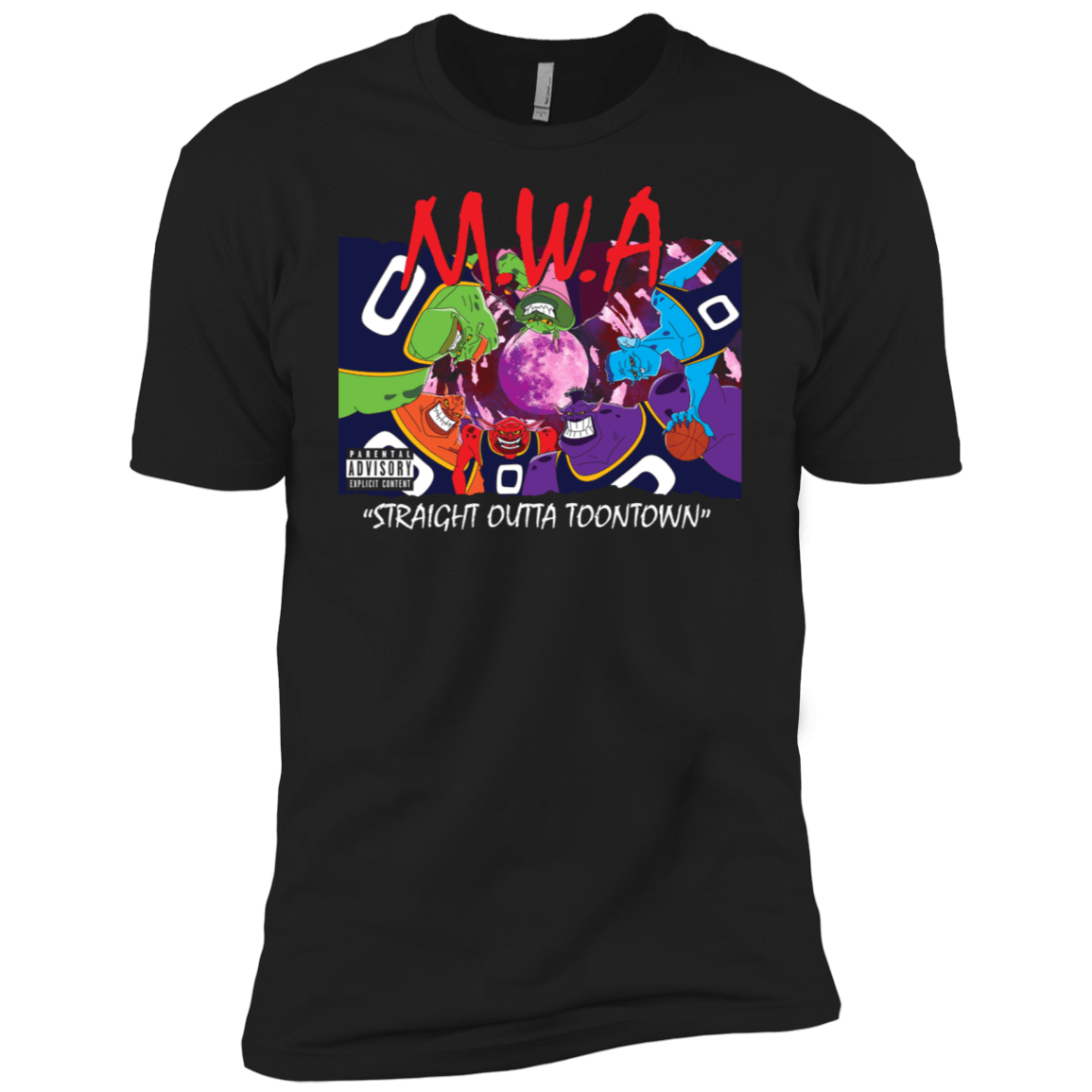 T-Shirts Black / X-Small Straight Outta Toontown Men's Premium T-Shirt