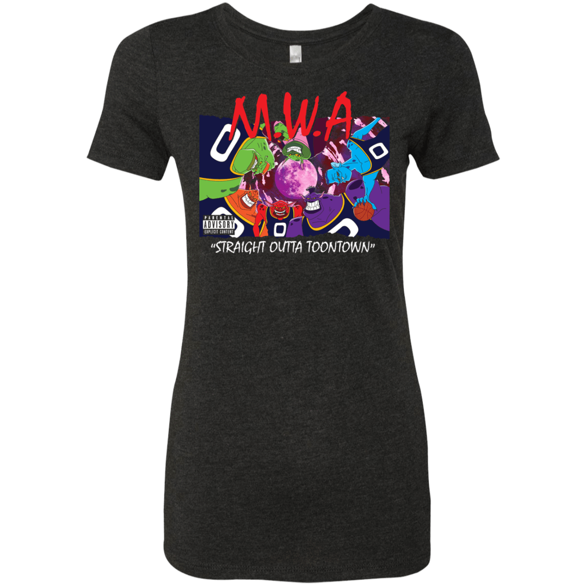 T-Shirts Vintage Black / S Straight Outta Toontown Women's Triblend T-Shirt