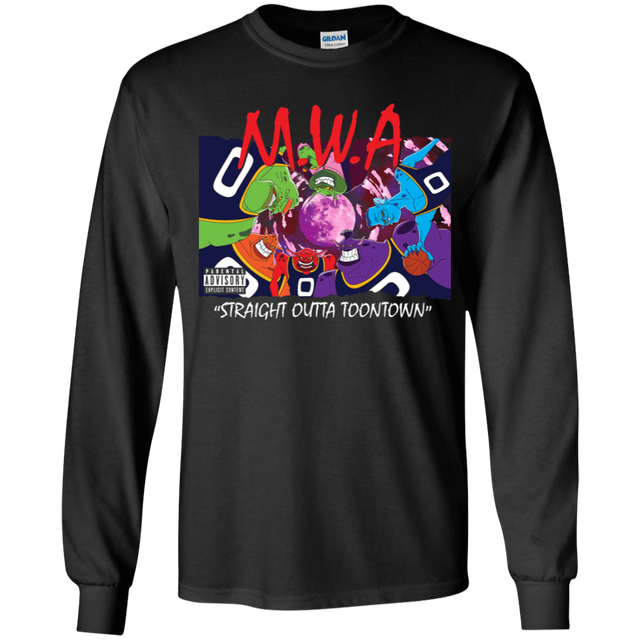 T-Shirts Black / YS Straight Outta Toontown Youth Long Sleeve T-Shirt