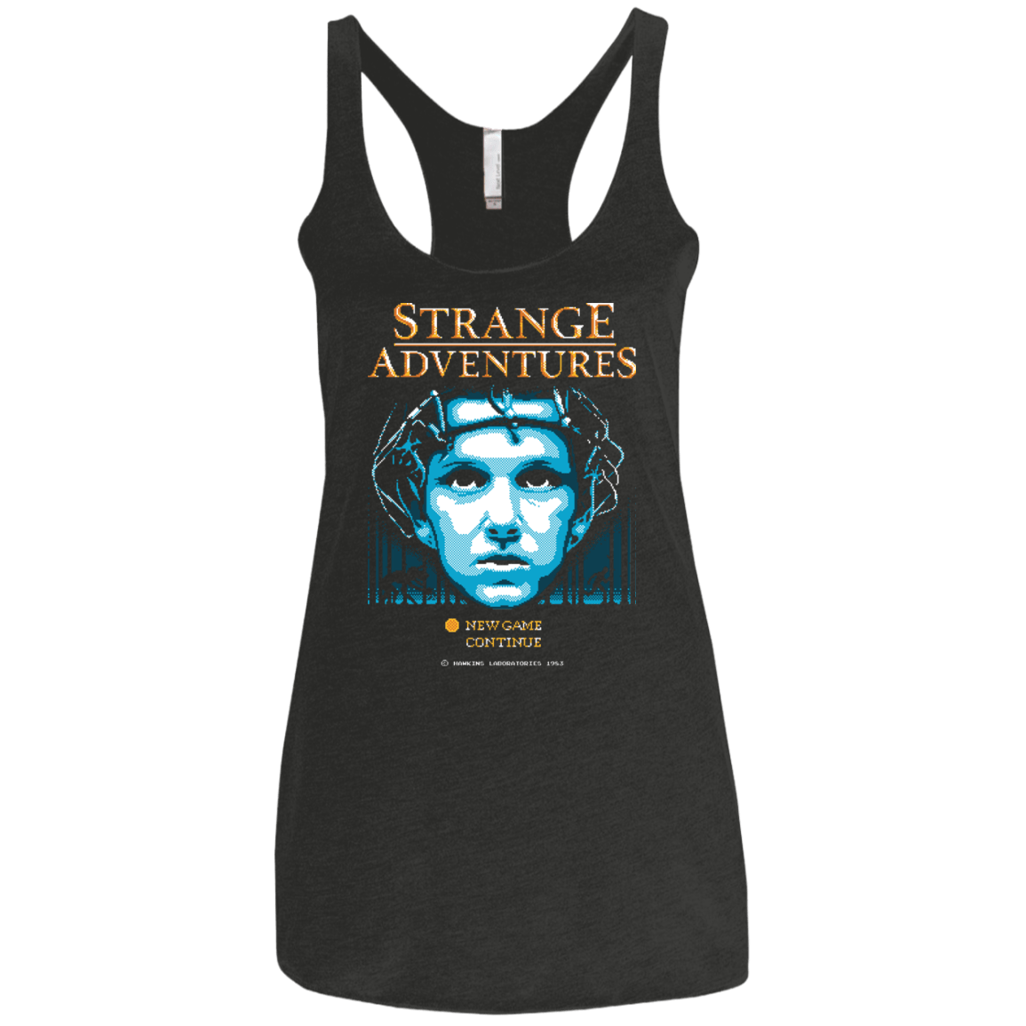 T-Shirts Vintage Black / X-Small Strange Adventures Women's Triblend Racerback Tank