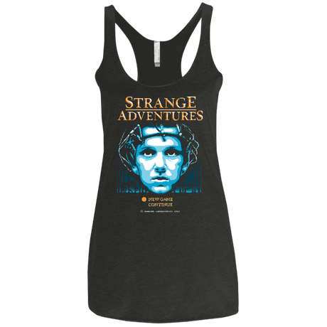 T-Shirts Vintage Black / X-Small Strange Adventures Women's Triblend Racerback Tank