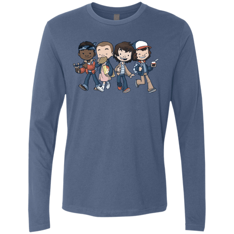 T-Shirts Indigo / Small Strange BFF Men's Premium Long Sleeve