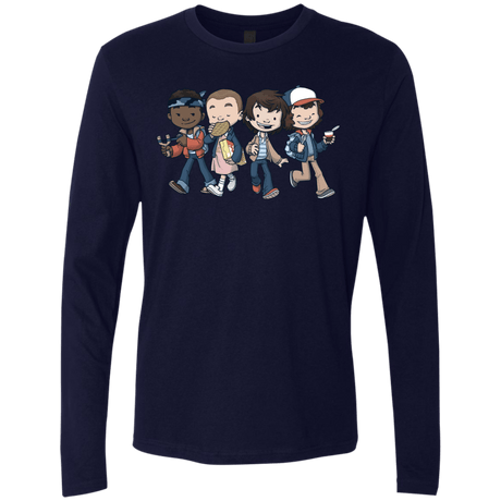 T-Shirts Midnight Navy / Small Strange BFF Men's Premium Long Sleeve