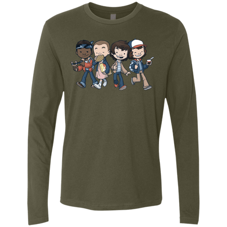 T-Shirts Military Green / Small Strange BFF Men's Premium Long Sleeve