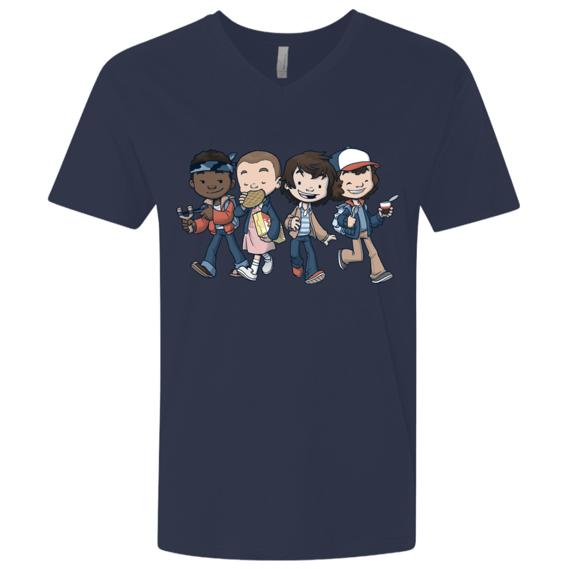 T-Shirts Midnight Navy / X-Small Strange BFF Men's Premium V-Neck