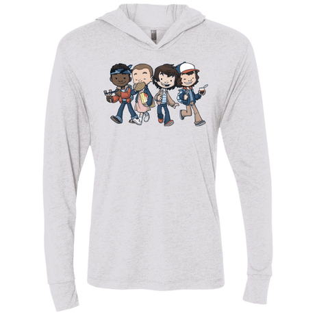 T-Shirts Heather White / X-Small Strange BFF Triblend Long Sleeve Hoodie Tee