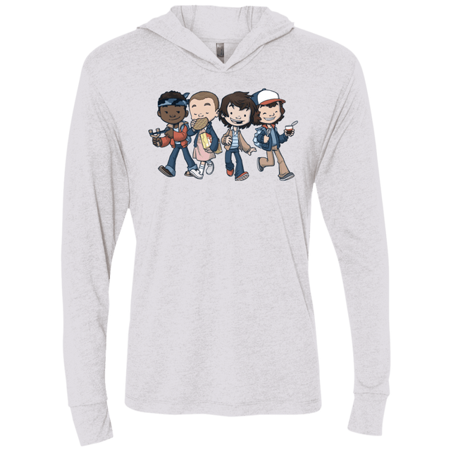 T-Shirts Heather White / X-Small Strange BFF Triblend Long Sleeve Hoodie Tee