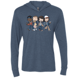 T-Shirts Indigo / X-Small Strange BFF Triblend Long Sleeve Hoodie Tee