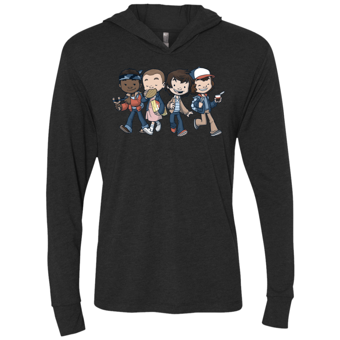 T-Shirts Vintage Black / X-Small Strange BFF Triblend Long Sleeve Hoodie Tee