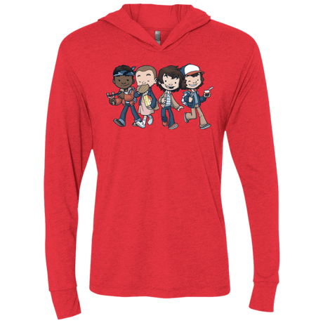 T-Shirts Vintage Red / X-Small Strange BFF Triblend Long Sleeve Hoodie Tee