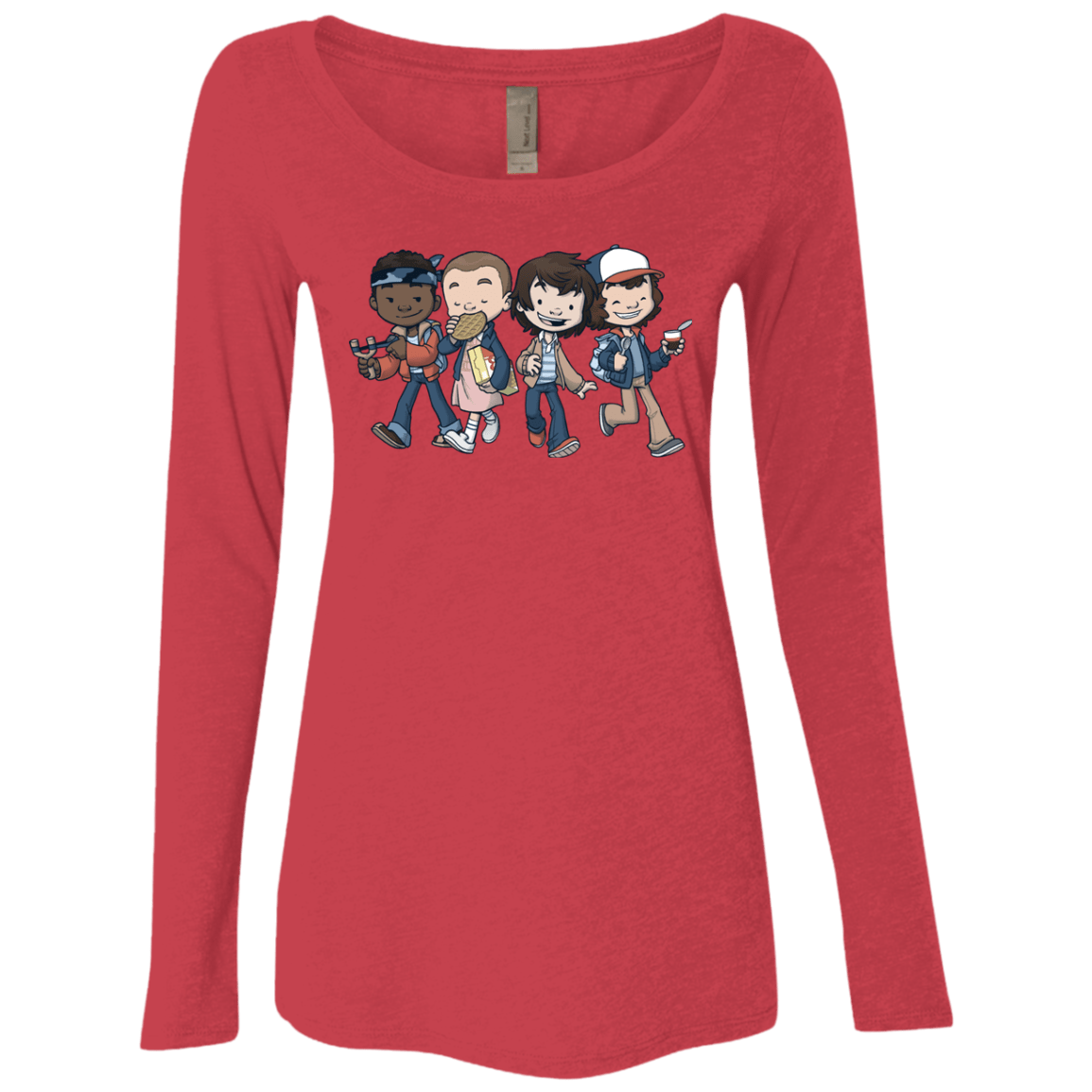T-Shirts Vintage Red / Small Strange BFF Women's Triblend Long Sleeve Shirt