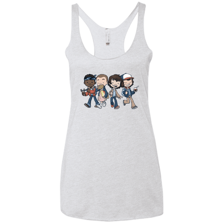 T-Shirts Heather White / X-Small Strange BFF Women's Triblend Racerback Tank