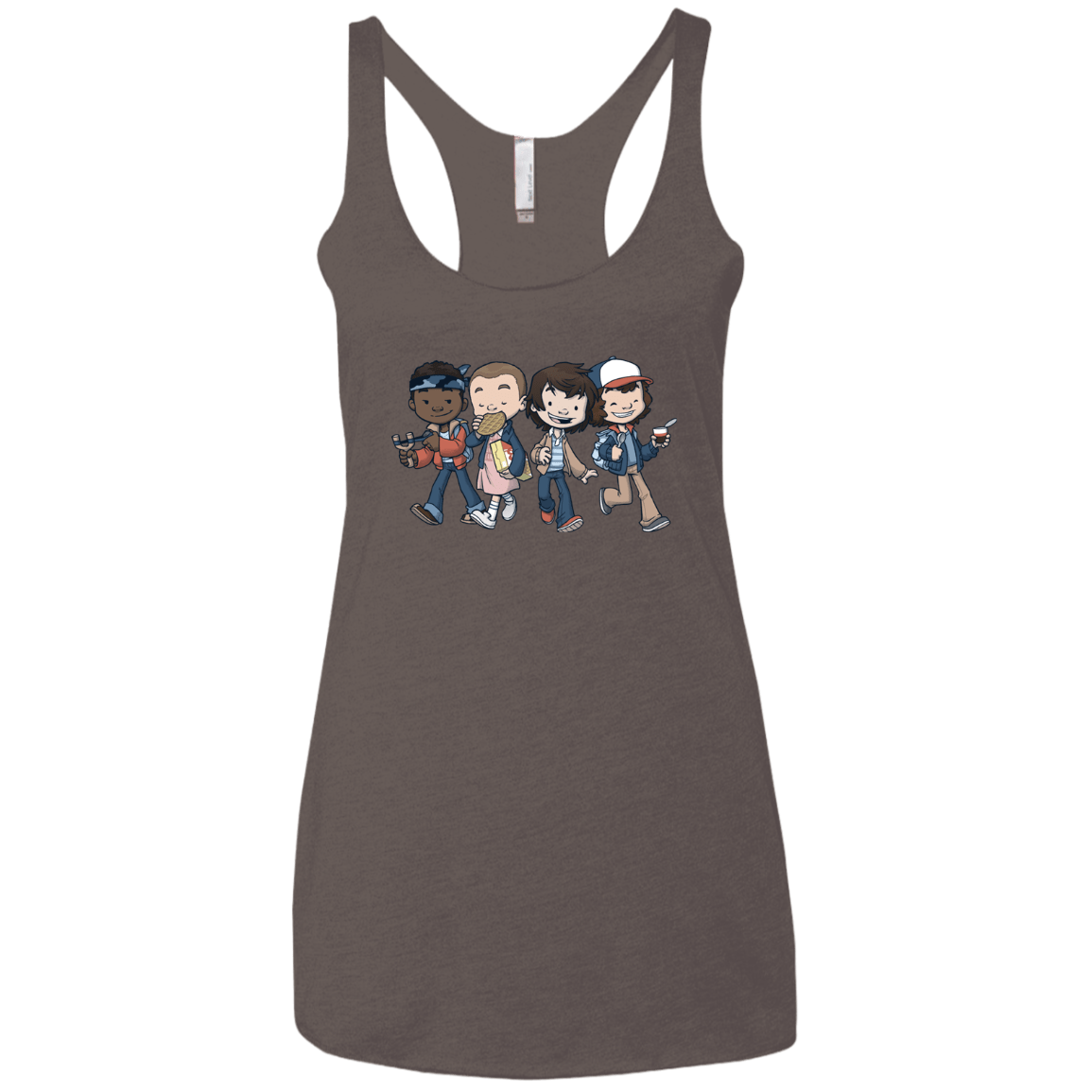 T-Shirts Macchiato / X-Small Strange BFF Women's Triblend Racerback Tank