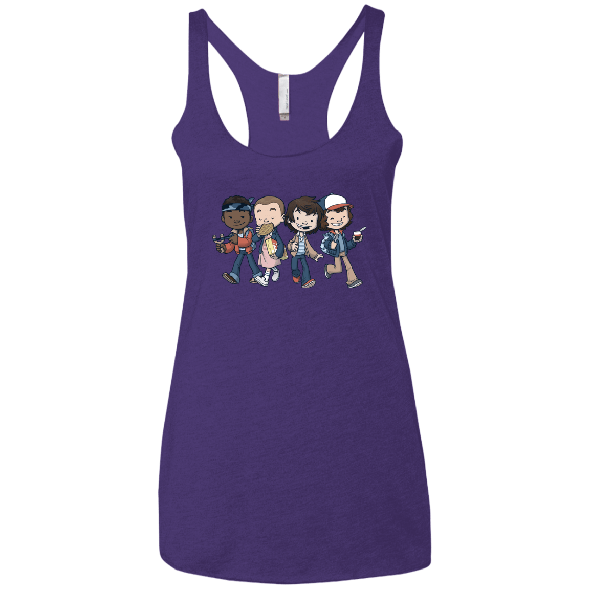 T-Shirts Purple / X-Small Strange BFF Women's Triblend Racerback Tank