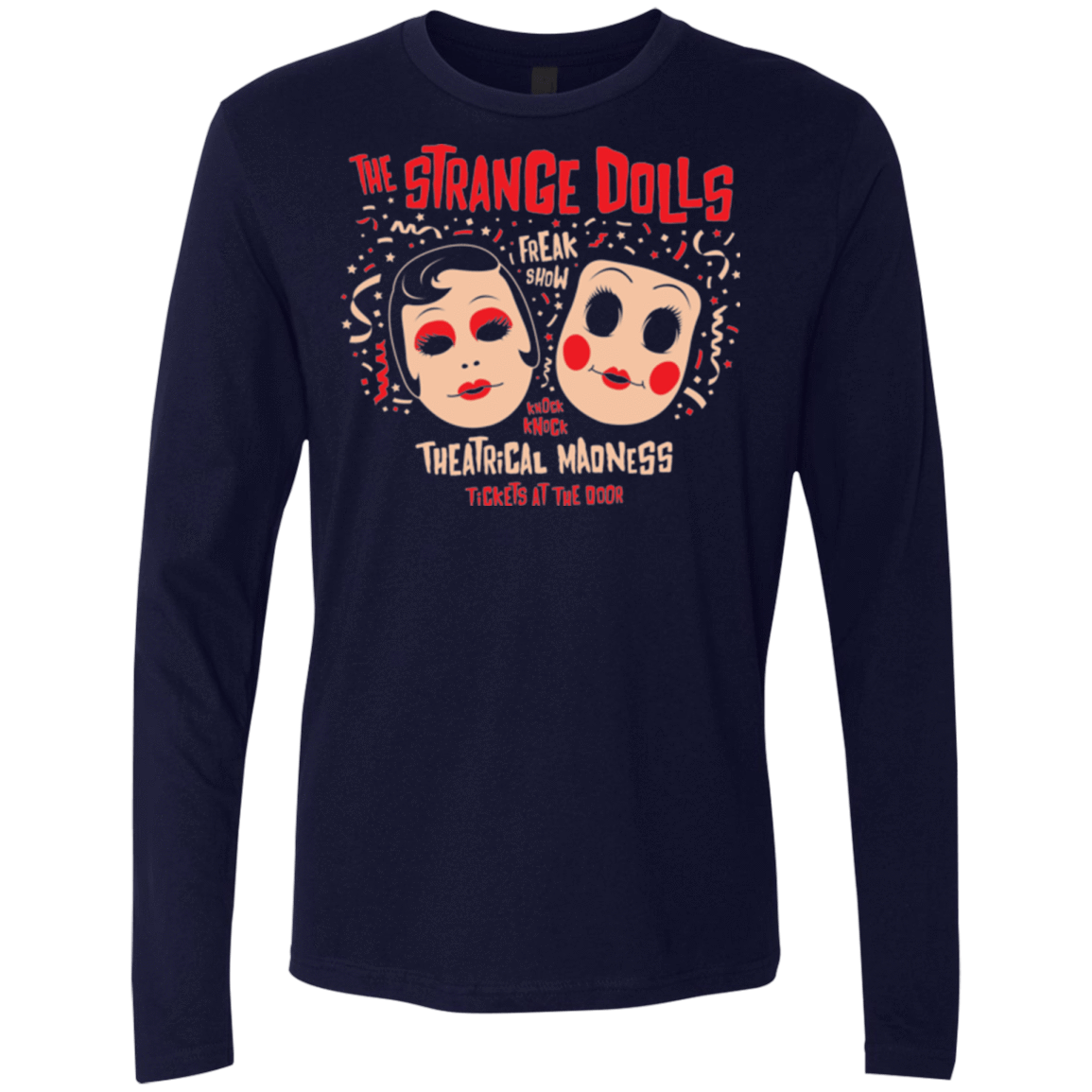T-Shirts Midnight Navy / Small STRANGE DOLLS Men's Premium Long Sleeve