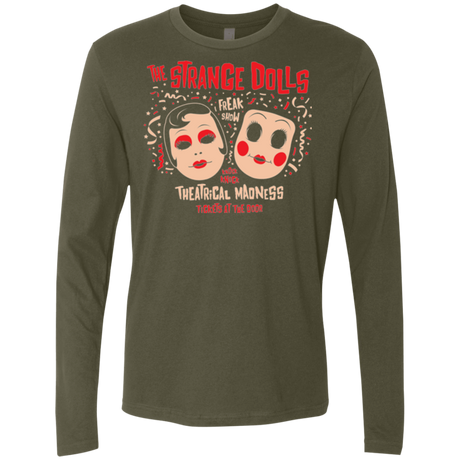 T-Shirts Military Green / Small STRANGE DOLLS Men's Premium Long Sleeve