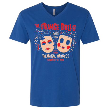 T-Shirts Royal / X-Small STRANGE DOLLS Men's Premium V-Neck