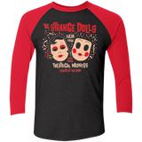 T-Shirts Vintage Black/Vintage Red / X-Small STRANGE DOLLS Men's Triblend 3/4 Sleeve