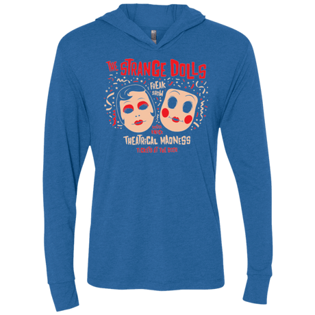 T-Shirts Vintage Royal / X-Small STRANGE DOLLS Triblend Long Sleeve Hoodie Tee