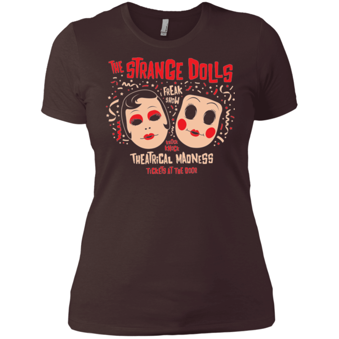 T-Shirts Dark Chocolate / X-Small STRANGE DOLLS Women's Premium T-Shirt