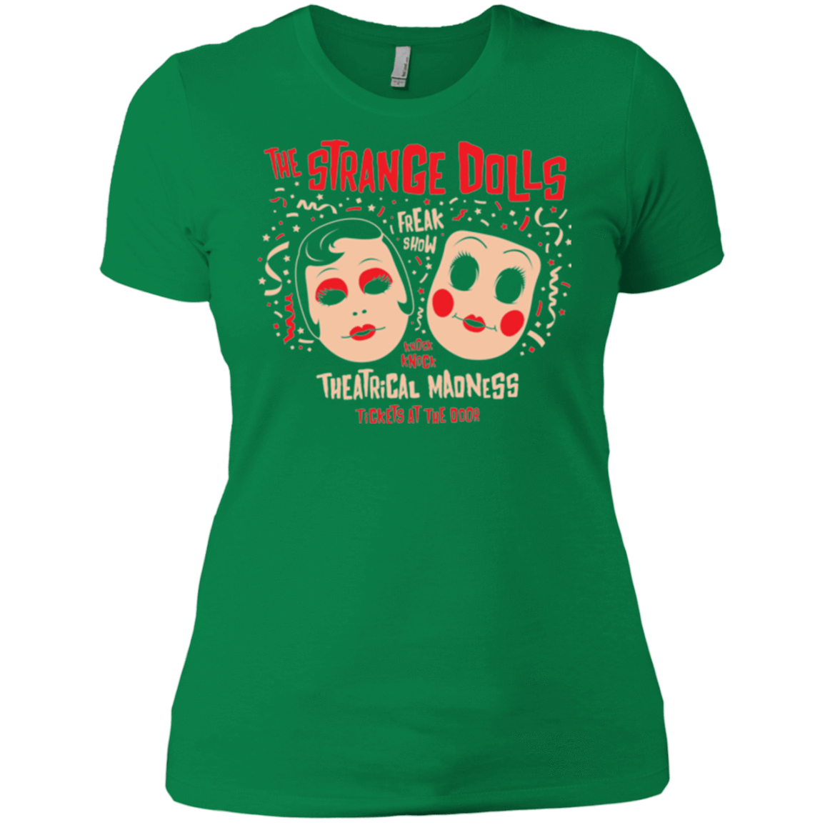 T-Shirts Kelly Green / X-Small STRANGE DOLLS Women's Premium T-Shirt