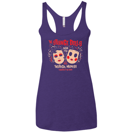 T-Shirts Purple Rush / X-Small STRANGE DOLLS Women's Triblend Racerback Tank