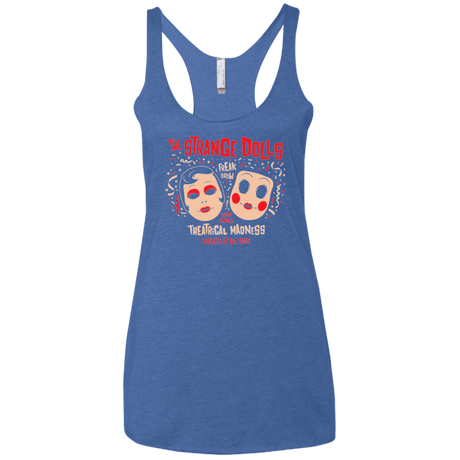 T-Shirts Vintage Royal / X-Small STRANGE DOLLS Women's Triblend Racerback Tank