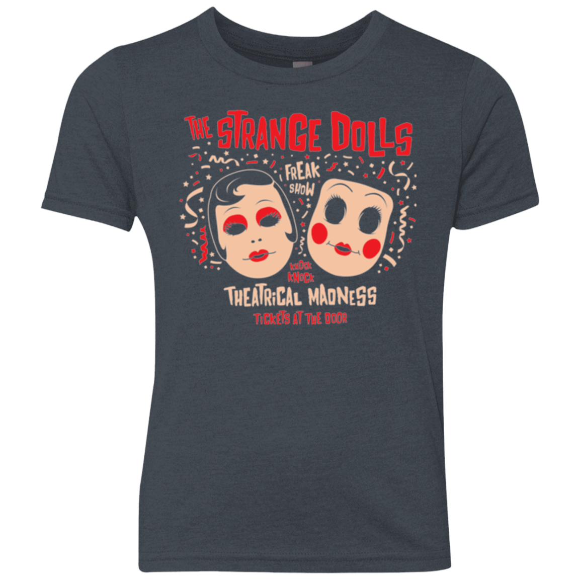 T-Shirts Vintage Navy / YXS STRANGE DOLLS Youth Triblend T-Shirt