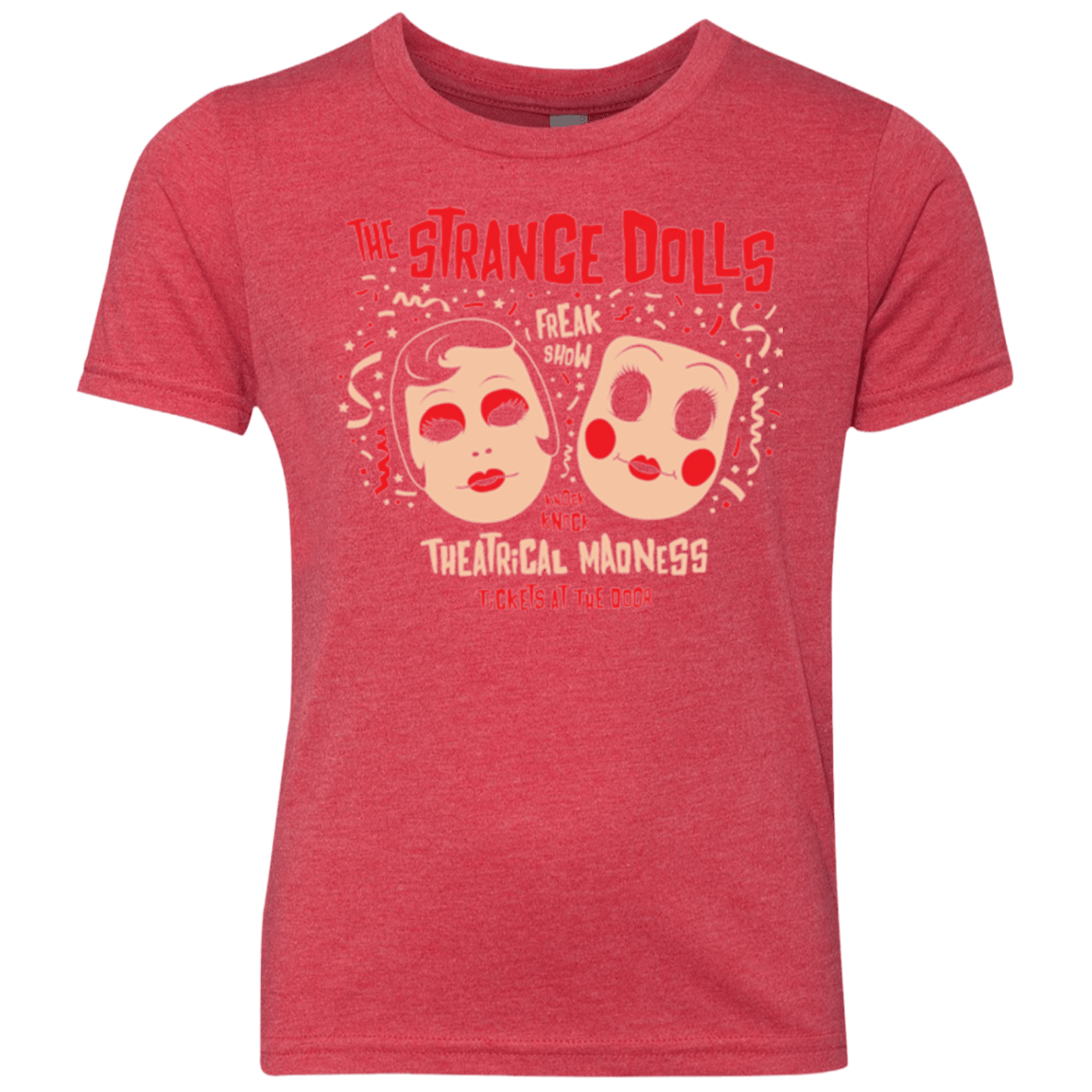 T-Shirts Vintage Red / YXS STRANGE DOLLS Youth Triblend T-Shirt