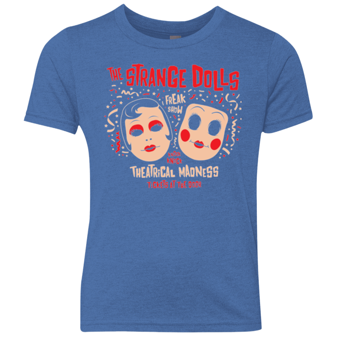 T-Shirts Vintage Royal / YXS STRANGE DOLLS Youth Triblend T-Shirt