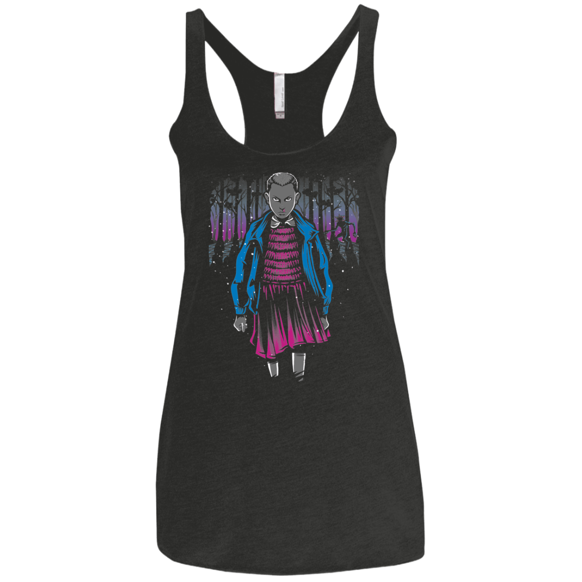 T-Shirts Vintage Black / X-Small Strange Girl Women's Triblend Racerback Tank