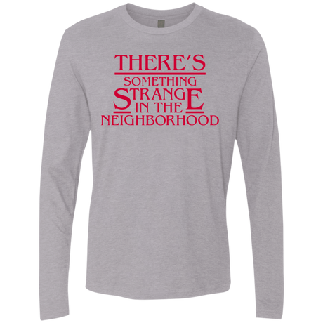 T-Shirts Heather Grey / Small Strange Hawkins Men's Premium Long Sleeve