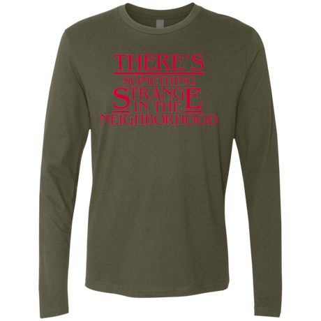 T-Shirts Military Green / Small Strange Hawkins Men's Premium Long Sleeve