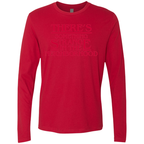 T-Shirts Red / Small Strange Hawkins Men's Premium Long Sleeve