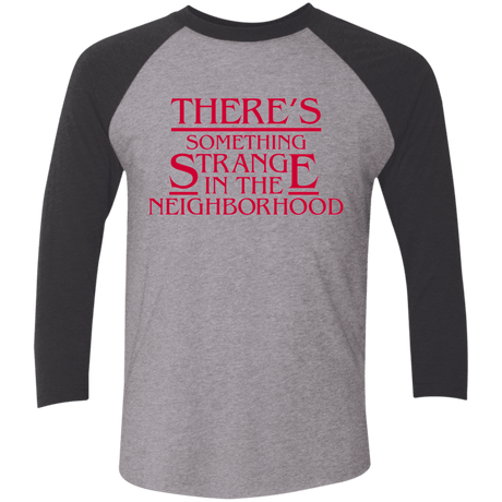T-Shirts Premium Heather/ Vintage Black / X-Small Strange Hawkins Triblend 3/4 Sleeve