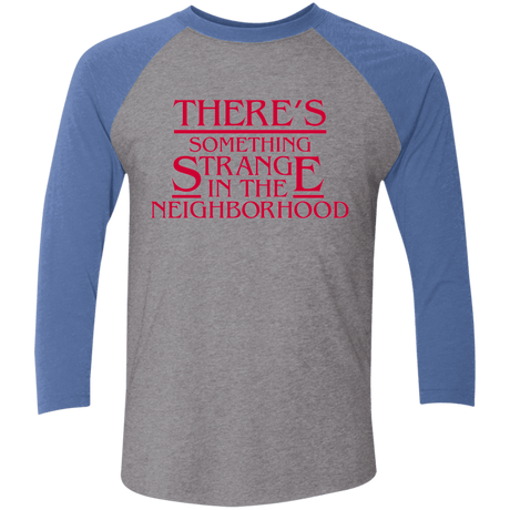 T-Shirts Premium Heather/ Vintage Royal / X-Small Strange Hawkins Triblend 3/4 Sleeve