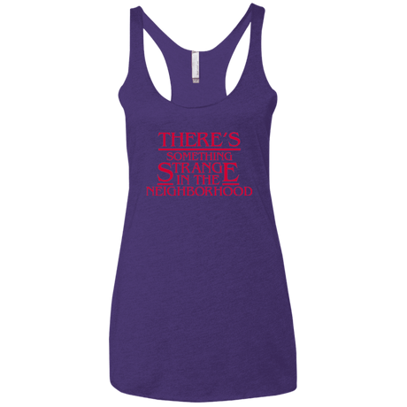 T-Shirts Purple / X-Small Strange Hawkins Women's Triblend Racerback Tank