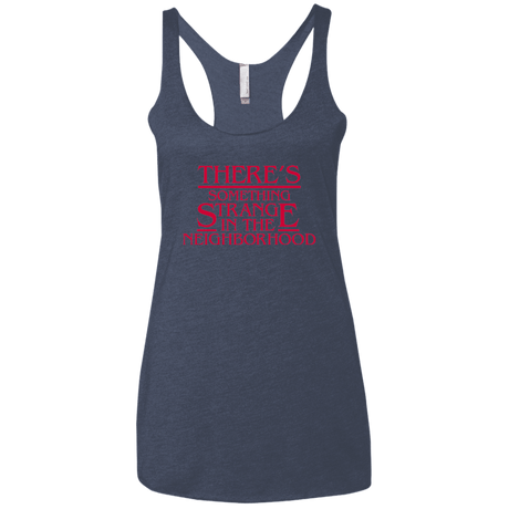 T-Shirts Vintage Navy / X-Small Strange Hawkins Women's Triblend Racerback Tank