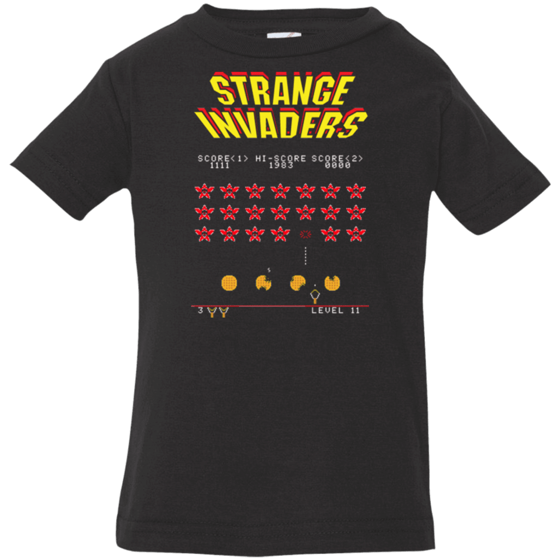 T-Shirts Black / 6 Months Strange Invaders Infant Premium T-Shirt