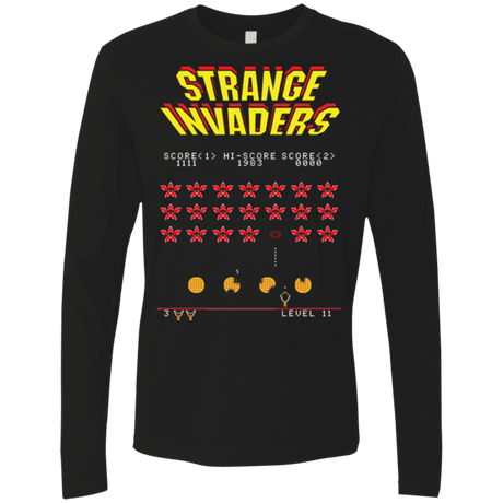 T-Shirts Black / Small Strange Invaders Men's Premium Long Sleeve