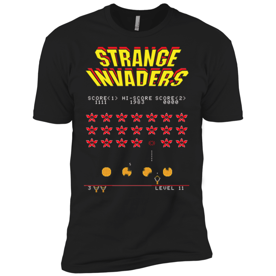 T-Shirts Black / X-Small Strange Invaders Men's Premium T-Shirt