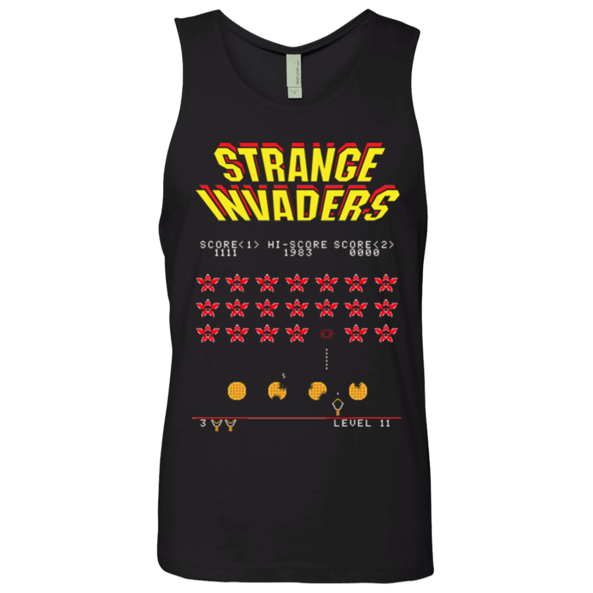 T-Shirts Black / Small Strange Invaders Men's Premium Tank Top