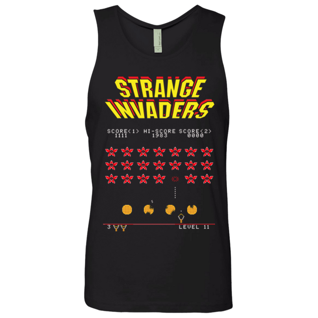 T-Shirts Black / Small Strange Invaders Men's Premium Tank Top