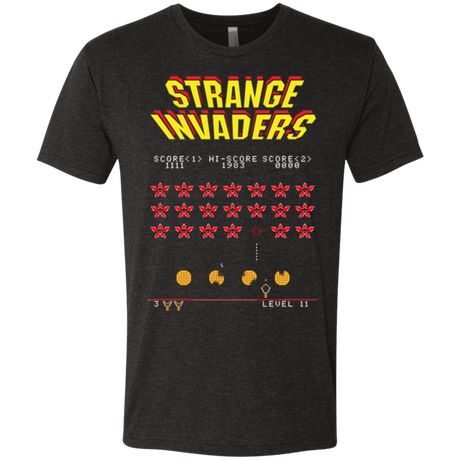 T-Shirts Vintage Black / Small Strange Invaders Men's Triblend T-Shirt