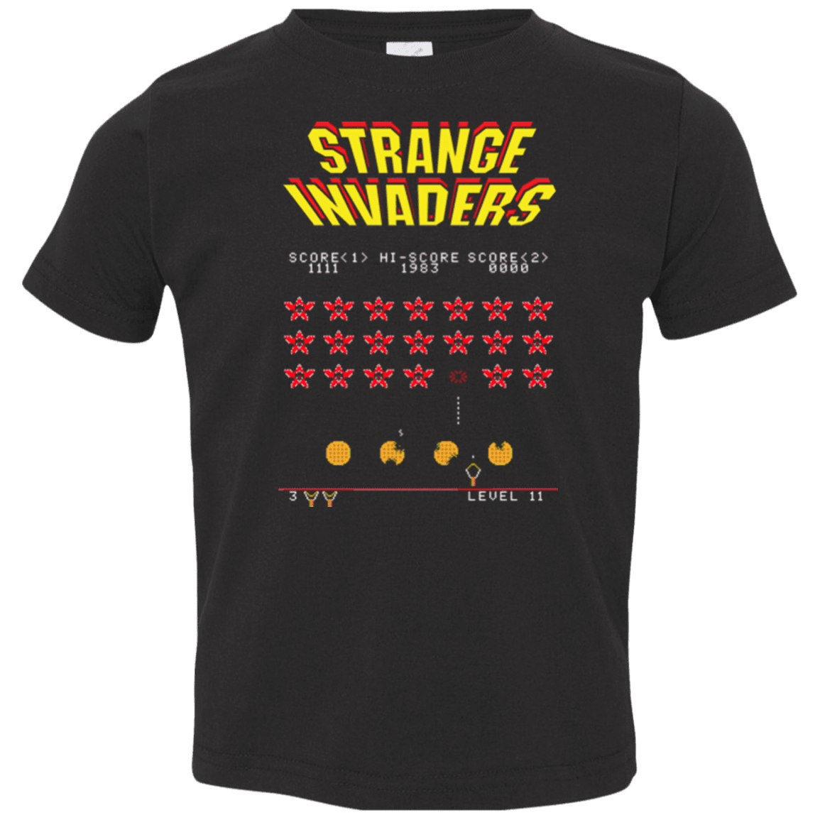 T-Shirts Black / 2T Strange Invaders Toddler Premium T-Shirt