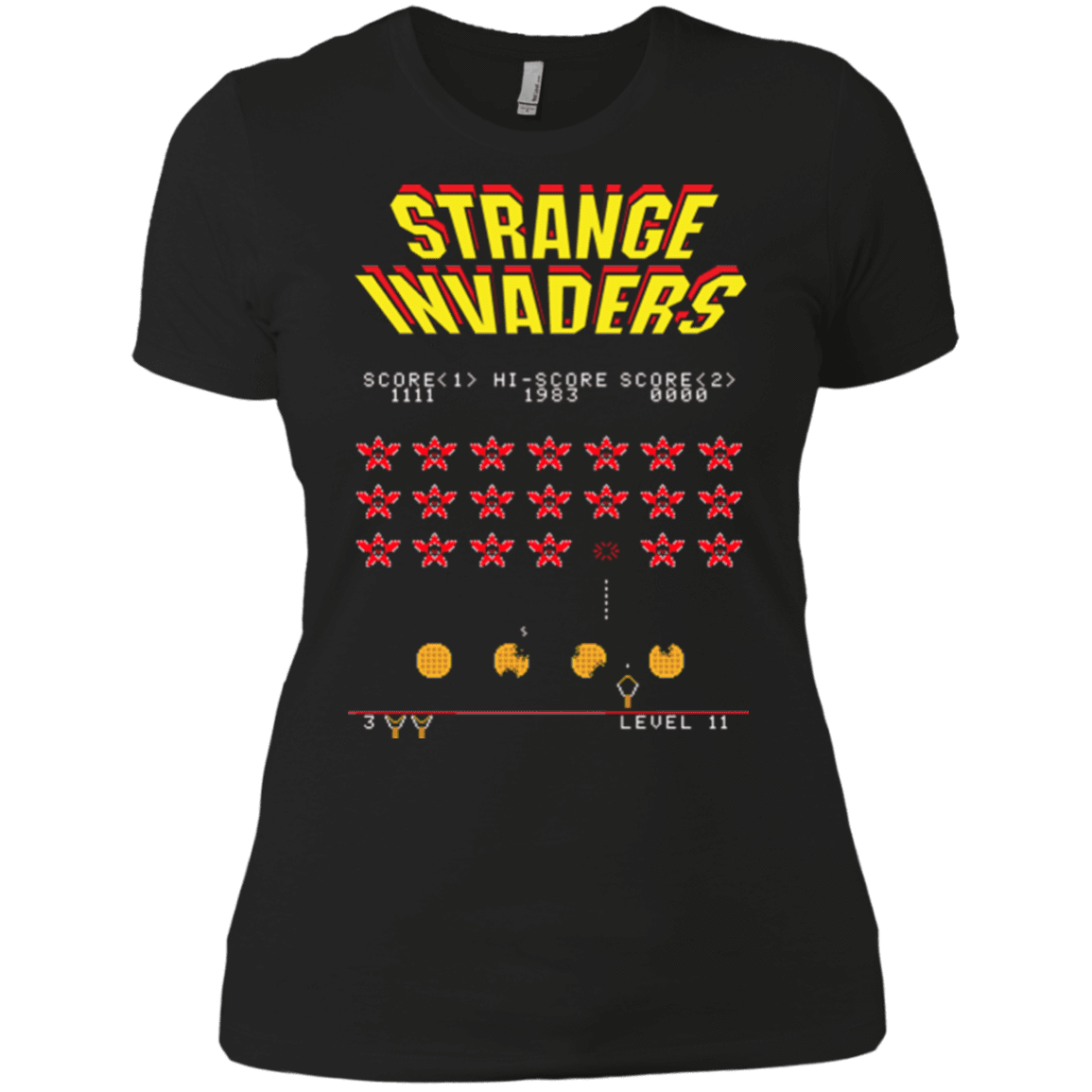 T-Shirts Black / X-Small Strange Invaders Women's Premium T-Shirt
