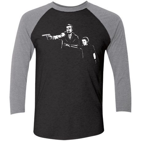 T-Shirts Vintage Black/Premium Heather / X-Small Stranger Fiction Men's Triblend 3/4 Sleeve