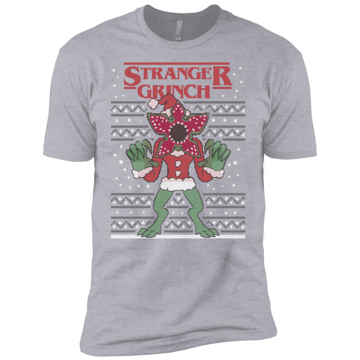 T-Shirts Heather Grey / YXS Stranger Grinch Boys Premium T-Shirt