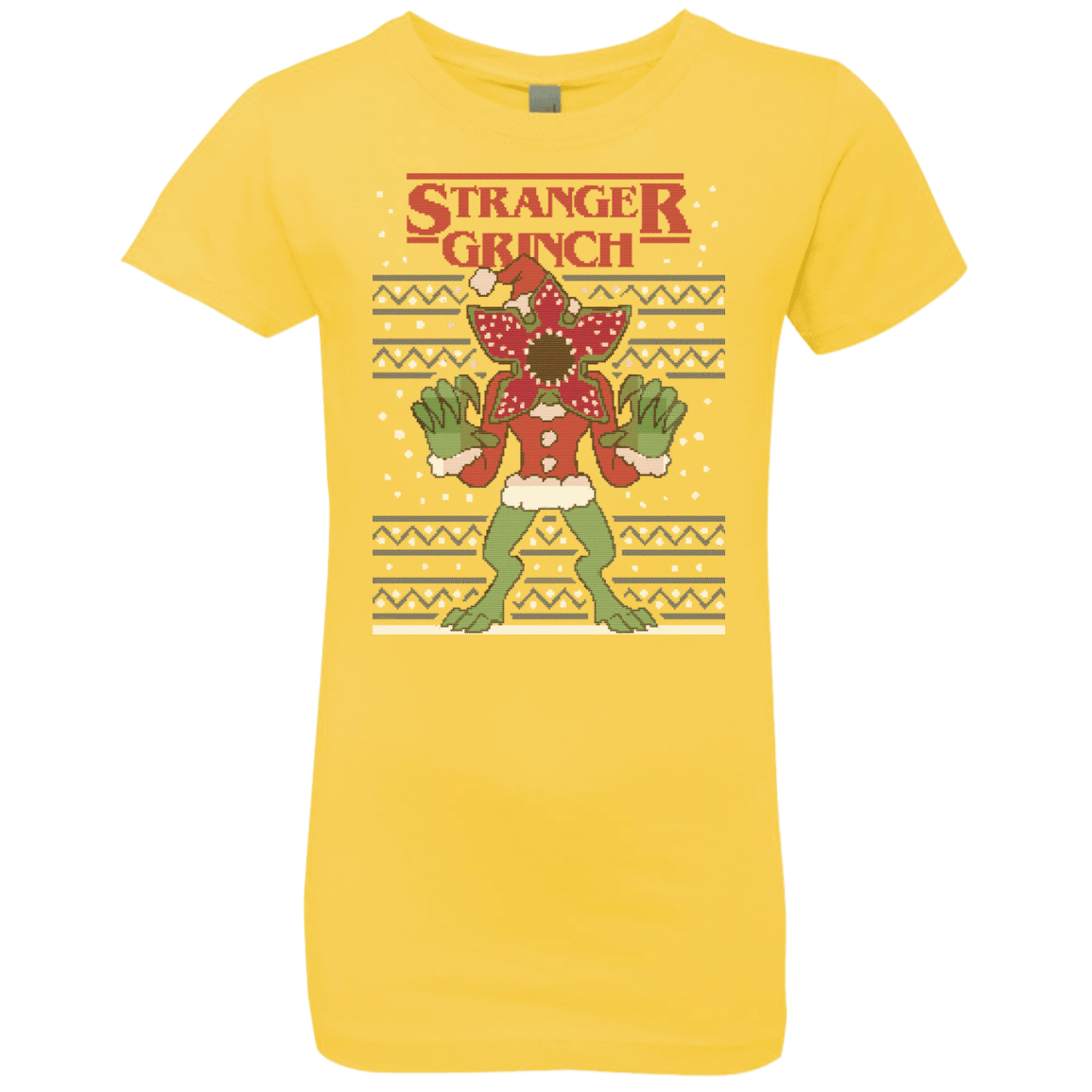T-Shirts Vibrant Yellow / YXS Stranger Grinch Girls Premium T-Shirt